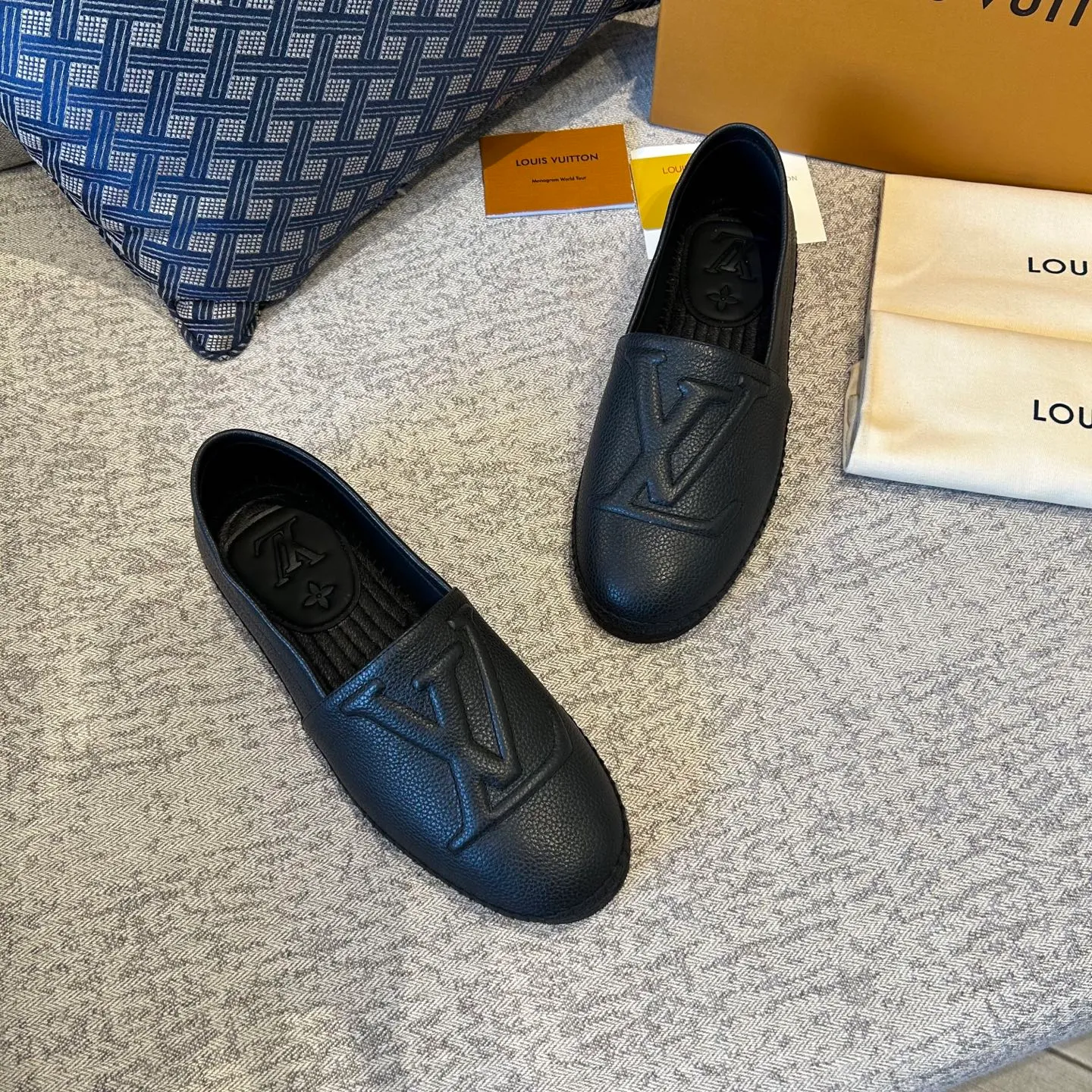 [L Family] Top P: 720💰-Size: 39-44 (customized at 38.45.46) L Family Freesstyle Men's Fisherman Shoes. 2026 Overseas🎆🎆[Spring and Summer New Style: Lv Fisherman Shoes] Material: calf suede, cowhide𥚃, rubber injection process, hemp rope with rubber outsole.